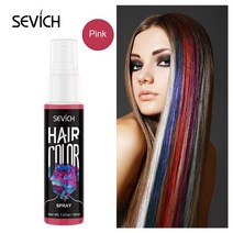 헤어초크 새치커버 SEVICH 30ML 일회용 헤어 퀵 스프레이 지속 죽어 레드 퍼플 패션 인스턴트 컬러 바 여러 경우에 대한 스타일링, [04] Red
