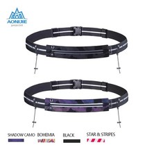 런닝 백 휴대폰 허리 조끼 anonijie running waist bag race number belt phone bib holder fanny pack for 마라톤 여행, w960 섀도우 블랙