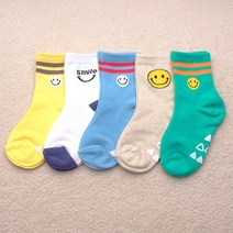 다다삭스 S해피데이(5족) 유아동양말 초등학생 키즈 어린이 남아 여아 아기