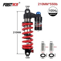 자전거 쇼바 서스펜션 Dnm rcp2s 산악 ​​ 충격 흡수 장치 165mm 190mm 200m 220mm 240mm 265mm 550lbs 내리막 dh 리어 스프링 충격, 새로운 레드 210mm