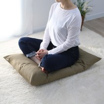 우리앤데코 목화솜 절방석 108배 기도 명상 대방석, 선염 그레이