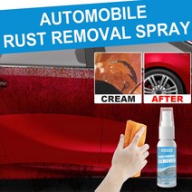 Rust Remover자동차 녹 제거 스프레이 30ml 금속 크롬 페인트 산화 방지 유지 보수 철 분말 청소 슈퍼, 한개옵션0