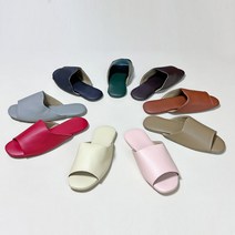 고급 가죽 실내 슬리퍼 10colors 호텔 거실화 룸슈즈 유치원 병원 사계절 미끄럼방지, 레드, 1개