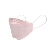 숨쉬기 편한 4중차단 1회용 국내산 컬러 다방 마스크 10매, 3D 삼단, 핑크