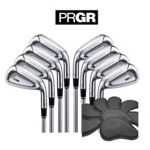 구매랭킹1위 정품 PRGR EX-i 8아이언세트 + 아이언커버 블랙 강남골프샵 강남골프용품 몬스터골프, 샤프트 : S