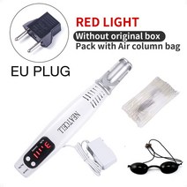 점 제거 및 타투 여드름 피부 안료 휴대용 문신 기계를위한 어두운 반점 펜 Picosecond 레이저 포인터, 02 Red EU Plug