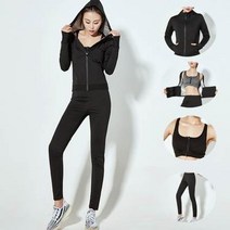 ETL 여성 부스터 땀복 상하의 세트 빅사이즈 여름 사우나슈트 등산 헬스