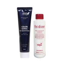 아모스 염색약 칼라제닉 프로스피드 커버 150ml 산화제포함, 내추럴브라운(+산화제포함)