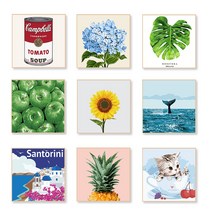에이블 DIY 유화그리기 세트 45종 25cmX25cm 해바라기 보태니컬 풍경시리즈, N60 해바라기