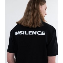 INSILENCE 백프린트 로고 티셔츠 BLACK Back Print Logo T-Shirt