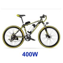 배달 팻바이크 가성비 산악 전기 자전거 Lankeleisi MX3.8 48V 10Ah 400W/500W 21 속도 26 인치 * 1.95 휠, 01 BK Yellow 400W, 한개옵션1