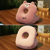 실크 낮잠베개 사무실 쪽잠 쿠션 학생 직장인 손목베개 엎드려 자는 책상베개 휴식베개 담요, 퍼플 곰(아이스 실크)