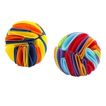 GHSHOP 2pcs 스너플 볼 개 퍼즐 장난감 증가 IQ 느린 분배 피더 장난감, 15cm, 느꼈다, 여러 가지 빛깔의
