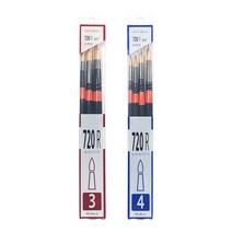루벤스 전문가용 720R 붓 세트 3본 4본 택1 화방용품, 4본조