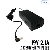 19V 2.1A LG E2290V-SN 모니터전용 국산 어댑터, 어댑터 단품(전원코드 미포함), 1개