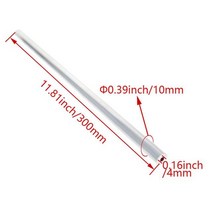 각관 튜브 파이프 아연 스테인레스 플라스틱 mromax 알루미늄 스트레이트 조인트 피팅, 10x4mm, 1개