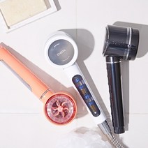 이온스파 BATH1000 이온 연수 절수 정수필터 염소제거 샤워기헤드, 블랙