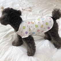 멜팅룩 강아지옷 오가닉 순면 실내복 티셔츠 조끼 잠옷 고양이옷