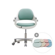 [인기템] 시디즈 링고 초등학생 책상의자 고정형 발받침+등좌판 커버 세트, 소이밀크