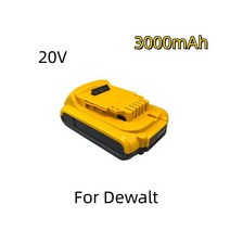 Dewalt DCB200 교체용 배터리 20V DCB101 DCB115 도구 D와 호환 가능 3000mAh 4000mAh 5000mAh, [03] 3000mAh, 1개