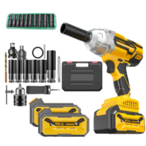 독일 AIRUIDE 21V 고출력 무선 임팩드릴 렌치 충전 임팩 드라이버 전동드릴 소형, 고성능 임팩드릴 터보팩(배터리X2개)