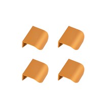 가구손잡이 히든 서랍 붙박이장 싱크대 플랩 손잡이 전면고정, 01. 플랩손잡이 골드- 소 (4개입)