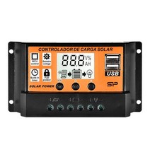 태양광 태양열 컨트롤러 충전 태양전지 10-100A MPPT/PWM 광 충전 컨트롤러 듀얼 USB 12V/24V 자동 전지 패, 01 1pcs_06 60A