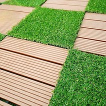 BIEL 잔디블럭 인조 테라스 조립식 연결형 꽃잔디, 가을 잔디 스타일  30x30