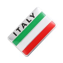 자전거스티커 자전거커버 자전거데칼 자동차 링 3D 알루미늄 이탈리아 지도 국기 스티커 그릴 엠블럼 오토바이 데칼 페라리 피아트 피아지오 베스파, 5x8cm Italy