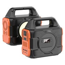 자가발전 캠핑 야외 발전기 200w 비상 전원 공급 장치 태양열 48000mah 소, 주황색, 우리를