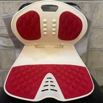 이월상품 접이식자바체어 아이보리&레드