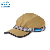 카부 KAVU 스트랩 캡 카키 모자 100% 코튼, 없음