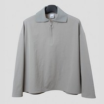 JIPSY 와이드카라 PK 오버핏 셔츠 -그레이- 빅카라 -Gray- YE