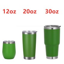 물병 30 온스 보온병 커피 보온 컵 스테인리스 머그 텀블러 명품텀블러 새지않는텀블러 자이언트텀블러 신입사원선물 쉐이크텀블러 가벼운보온병, 30온스, 초록