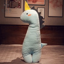 러블리 침대 머리맡 쿠션 침실 침대 롱 베개 옆으로 자요, 블루 유니콘, 100cm 안감 분리 및 세탁 가능