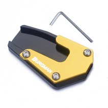 13-18년식 스즈키 Burgman 버그만 650 호환 튜닝 사이드 스탠드 확장 패드, 금색, 1개