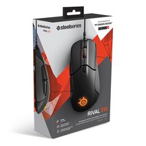 Steelseries CSGO Howl Rival310 활활 타오르는 한정판 Jedi Survival E-sports 게임 마우스 RGB 조명 효과, [01] 파란