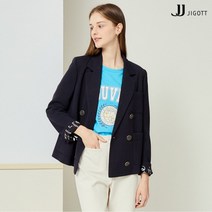 JJ지고트 롤업 레터링 더블 브레스트 재킷 GN3M0JK94
