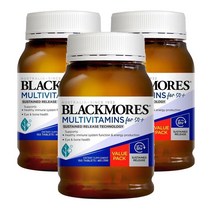 뉴질랜드 블랙모어스 Blackmores Multi For 50+ 50세이상 멀티비타민 서스테인드 릴렉스 150정, 3팩