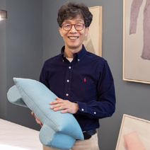 홍성돈숙면베개(1개) 베리굿베개 고인돌 베개 숙면베개특허 꿀잠베개, 블루, 1개