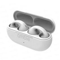 ambie 골전도 이어클립형 귀걸이 블루투스 이어폰 사운드 이어커프 헤드셋 무선 스포츠, 하얀