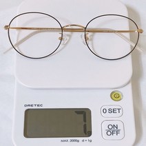 가벼운 7g 국산 수제 남자 여자 베타 티타늄 동글이 블루라이트 차단안경