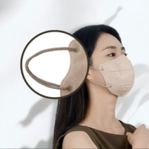 인디에어 유어핏 베이지색 예쁜 컬러 데일리 패션 베이지 마스크 대형 L 50매