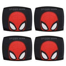 코지24 4개 세트 스파이더맨 아이언맨 유아 아동 어린이 캐릭터 검은색 블랙 면 방한대 방한용 마스크