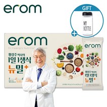 이롬 황성주 1일1생식 뉴밀플러스 21포-식사대용 발효생식 미숫가루, 1박스+보틀