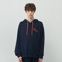 팬콧 오버핏 로고 후드(NAVY)_PPTZAHD01UN1