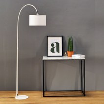 로잔 활장스탠드 거실 침실 조명 화이트+8w led 벌브 노란빛, 색상