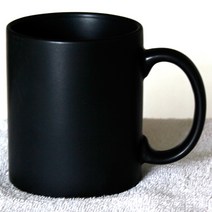 머그컵 + 유리컵 베스트 모음, 1개, 프리미엄 무광 올 블랙 머그