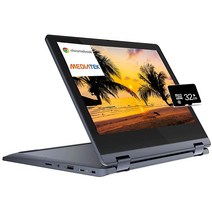 Lenovo Flex 3 크롬북 2-in-1 11.6인치 HD 터치스크린 컨버터블 노트북 컴퓨터 가정 및 교육용 8코어 MediaTek MT8183 4GB RAM 64GB eMMC