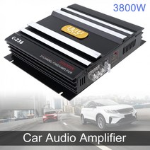 PUZU LVPIN DSP 카오디오 바이크 오토바이앰프 해양보트 2 채널 3800W 클래스 AB 디지털 블랙 알루미늄 합금 자동차 스테레오 앰프 범용 자동 오디오 전력 증폭기, 1개